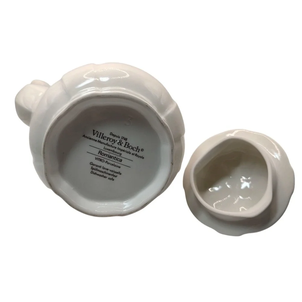 Vintage  Villeroy and Boch Coffee Romantica Pattern Lid Luxembourg Five Cups SEE